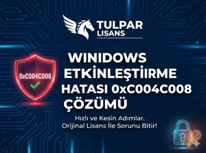 Windows Etkinleştirme Hatası 0xC004C008 Çözümü